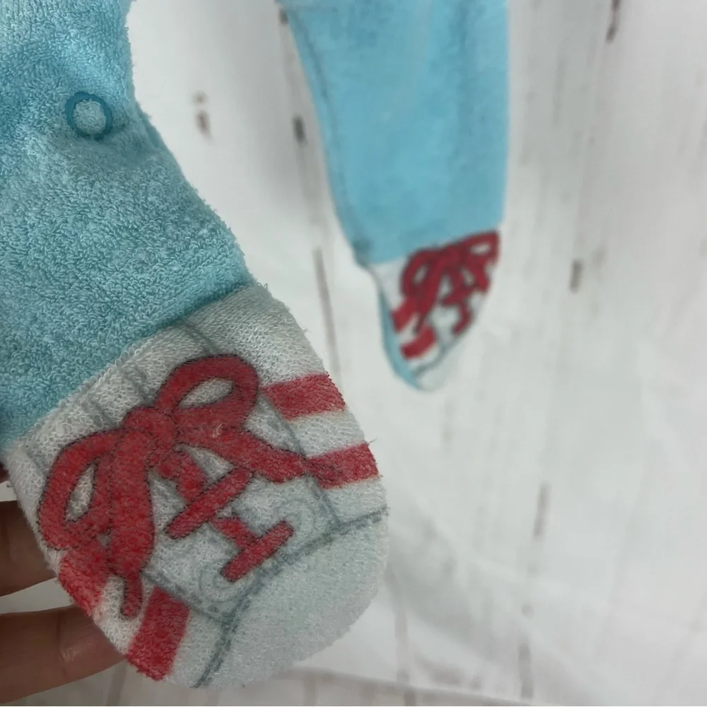 Vintage 1970s Carter’s terry cloth baby footie bodysuit newborn